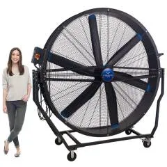 ACiQ Stealth 60 Inch Mobile Direct Drive Drum Fan with Tilt