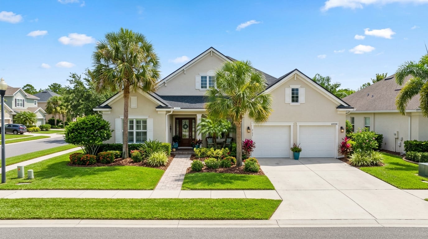 Well-kept Florida single-family home whose insurance policy is being transferred from Citizens to a private carrier