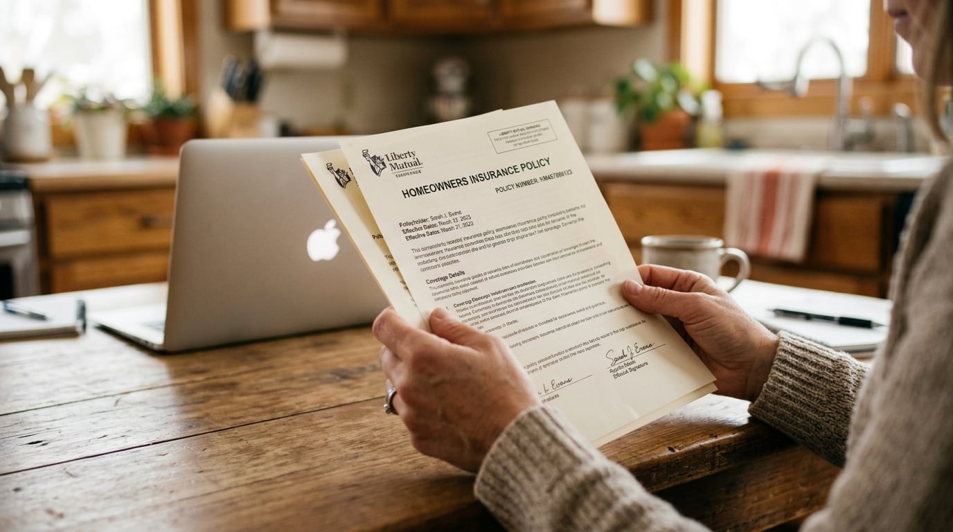 Homeowner reading a Citizens insurance takeout and depopulation notice letter