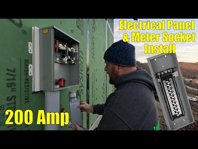 200A electrical panel - properly labeled, no double-tapped breakers
