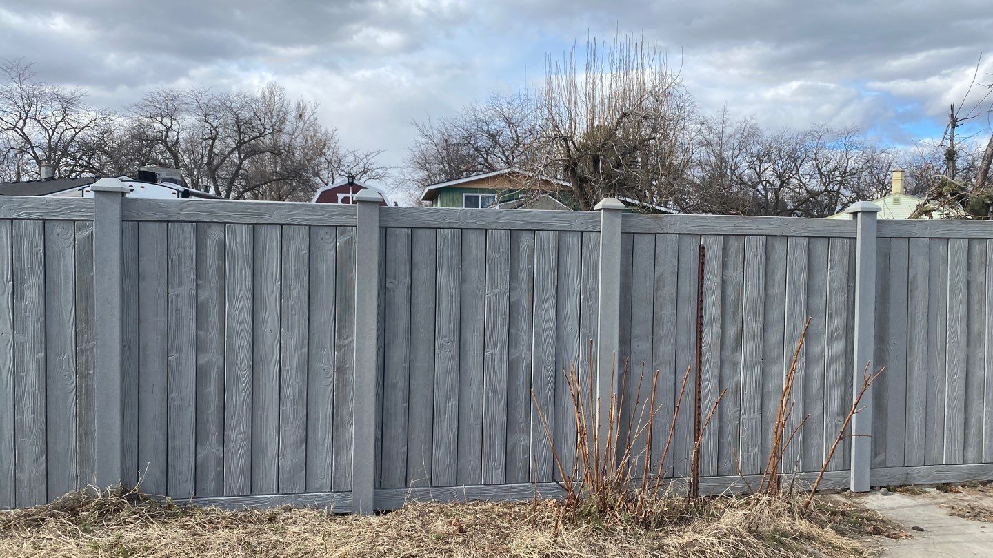 Simulated Wood Privacy Fence